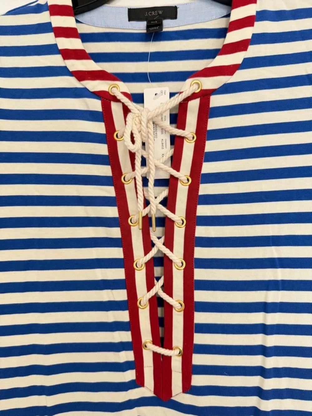 NEW J.Crew Sammie Striped Lace Up Midi Dress Size XXS 36497